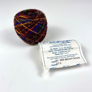 WILDFOOTE Wool Sock YARN BROWN SUGAR 50g Skein 215yd Brown Sheep Company Dyed